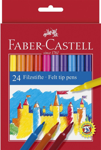 FABER CASTELL - Estuche 24ROT ESCOLARES FINOS 554213 (Ref.554224)
