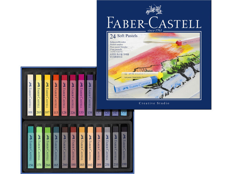 FABER CASTELL - Estche 24 barras soft pastel (Ref.128324)