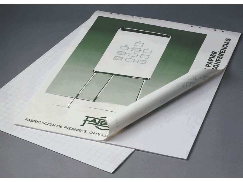 FAIBO - Bloc Pizarra Papel 90x65 cm para pizarras de caballete (Ref.BLC-50B)