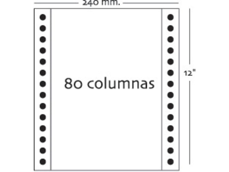 FABRISA - Caja 2500 HOJASPAPEL.1 HOJA.240X12'' BLANCO (Ref.1242012)