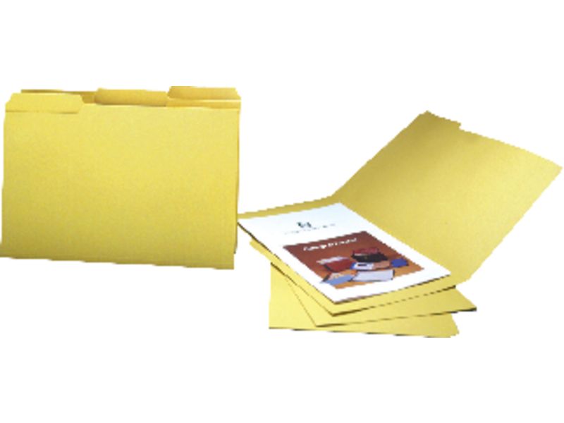 GIO - Subcarpeta Folio Cartulina Pestaña izquierda Amarillo 400018736 (Ref.400040693)