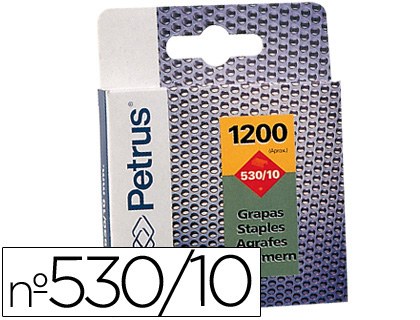 PETRUS - GRAPAS Nº 530/10 -CAJA DE 1200 GRAPAS (Ref.77515)