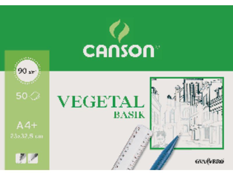 CANSON - Papel Vegetal 12 Hojas A3 90/95 Gr (Ref.200400787)
