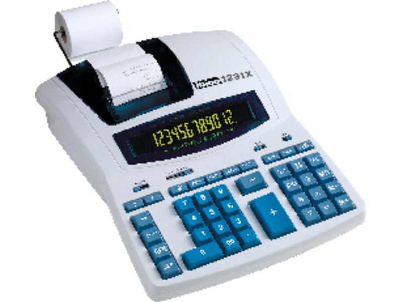 IBICO - Calculadora sobremesa impresion 1231X 12 digitos Pantalla fluorescente (Ref.IB404009)