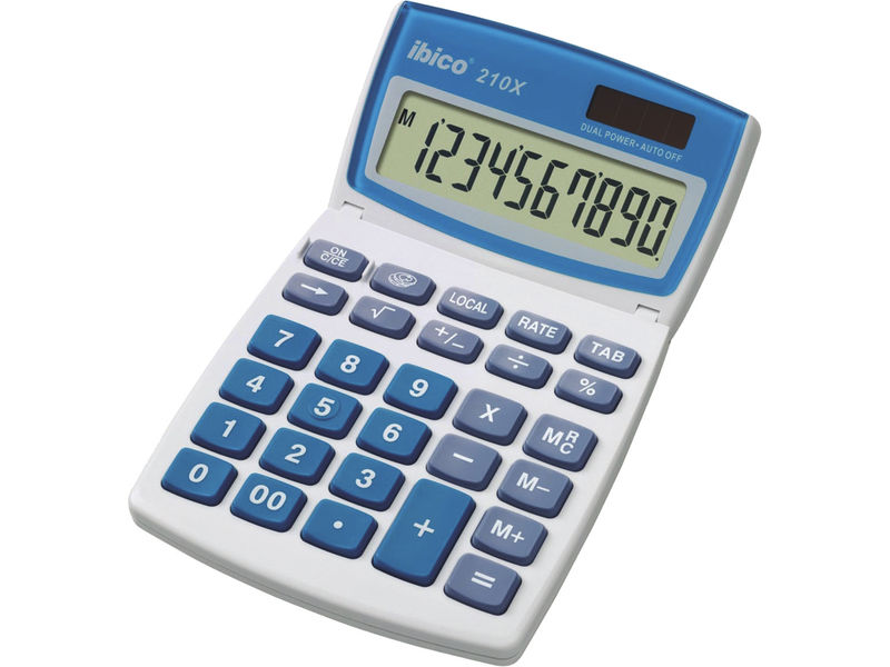 IBICO - Calculadora sobremesa 210X 10 digitos Solar /pilas (Ref.IB410079)