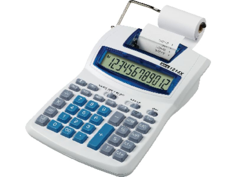 IBICO - Calculadora sobremesa impresion 1214X 12 digitos Electrica y pila (Ref.IB410031)