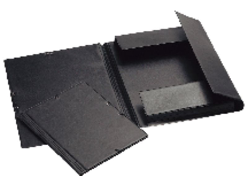 IBERPLAS - Carpeta Gomas 3 solapas Formato 4º Negro PVC (Ref.341CS00)