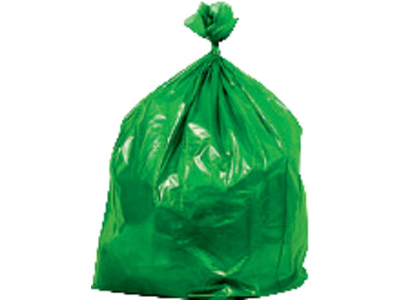 BUGA - Bolsas de basura Paquete 15 ud 550X600 Verde ecopino (Ref.15760)