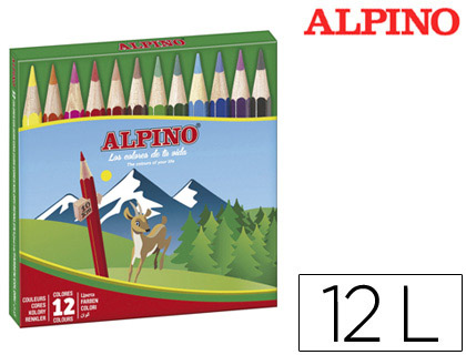 ALPINO - LAPICES DE COLORES 652 C/ DE 12 COLORES CORTOS (Ref.AL000652)