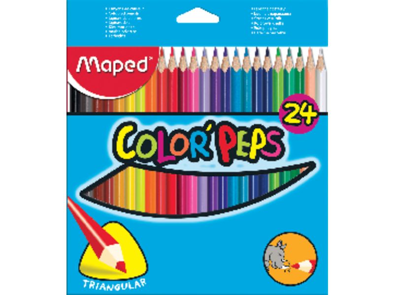 MAPED - Lapices colores Color'Peps Estuche 24 ud Colores surtidos (Ref.183224)