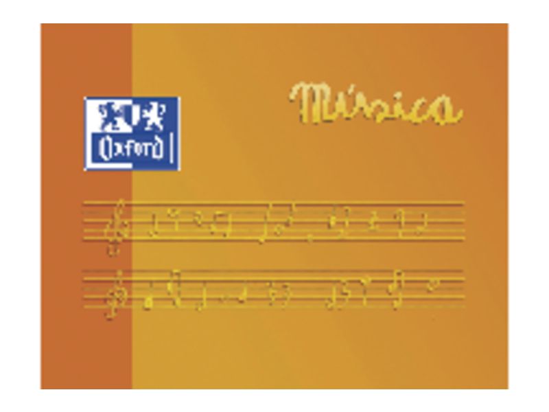 OXFORD - Bloc Musica A5 Apaisado 10 hojas 4 mm pentagrama (Ref.100104854)