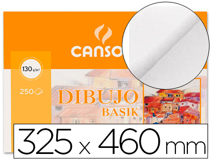 CANSON - PAPEL DIBUJO BASIK 32.5X46 -130 GR -SIN RECUADRO (Ref.200400734)