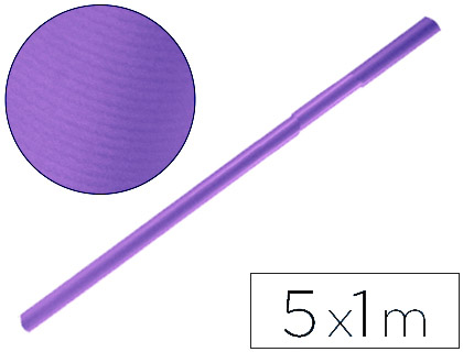 LIDERPAPEL - PAPEL KRAFT LILA ROLLO 5X1 MT (Ref.PK44)