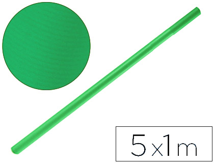 LIDERPAPEL - PAPEL KRAFT VERDE MALAQUITA ROLLO 5X1 MT (Ref.PK50)