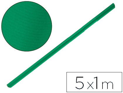 LIDERPAPEL - PAPEL KRAFT VERDE MUSGO ROLLO 5X1 MT (Ref.PK51)