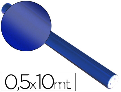 SADIPAL - PAPEL METALIZADO AZUL ROLLO CONTINUO DE 0,5 X 10 MT (Ref.12702)