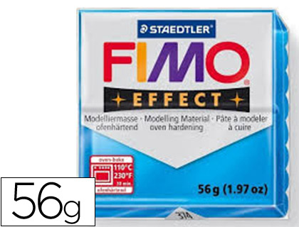 STAEDTLER - PASTA FIMO EFFECT 56 GR AZUL TRANSLUCIDO (Ref.8020-374)