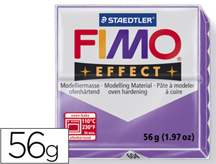 STAEDTLER - PASTA FIMO EFFECT 56 GR PURPURA TRANSLUCIDO (Ref.8020-604)