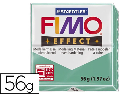STAEDTLER - PASTA FIMO EFFECT 56 GR VERDE TRANSLUCIDO (Ref.8020-504)