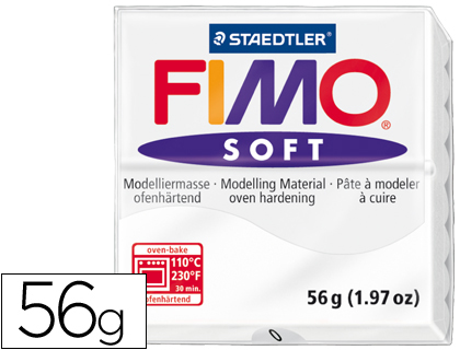 STAEDTLER - PASTA FIMO SOFT 56 GR COLOR BLANCO (Ref.8020-0)