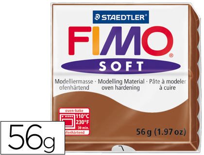 STAEDTLER - PASTA FIMO SOFT 56 GR COLOR CARAMELO (Ref.8020-7)