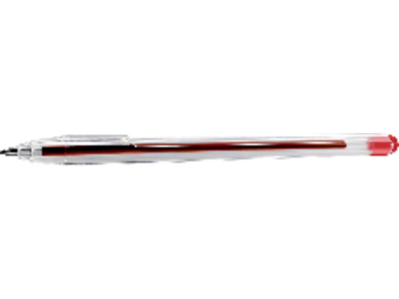 PELIKAN - Boligrafo Stick Rojo Trazo 0.4 mm Nivel tinta visible (Ref.962761)