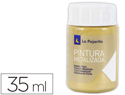 LA PAJARITA - PINTURA METALIZADA ORO RICO 35 ML (Ref.ME-3)