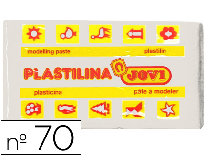 JOVI - PLASTILINA 70 BLANCA -UNIDAD -TAMAÑO PEQUEÑO (Ref.70-01)