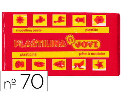 JOVI - PLASTILINA 70 ROJO -UNIDAD -TAMAÑO PEQUEÑO (Ref.70-05)