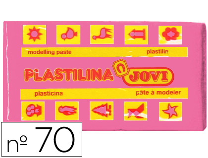 JOVI - PLASTILINA 70 ROSA -UNIDAD -TAMAÑO PEQUEÑO (Ref.70-07)