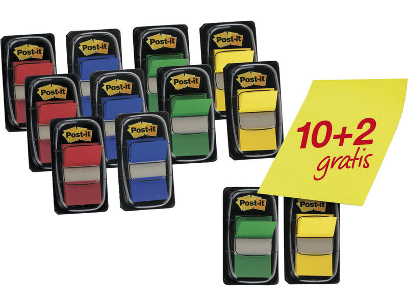 POST-IT - Indices Adhesivos Pack 10ud + 2 Regalo (Ref.FT600003527)