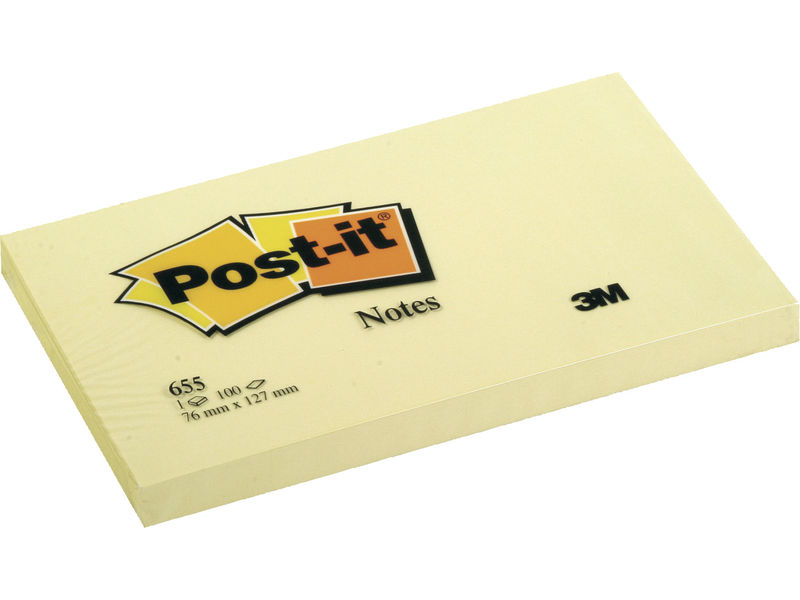 POST-IT - Notas adhesivas 100h Amarillo 76x127mm (Ref.FT500072861)