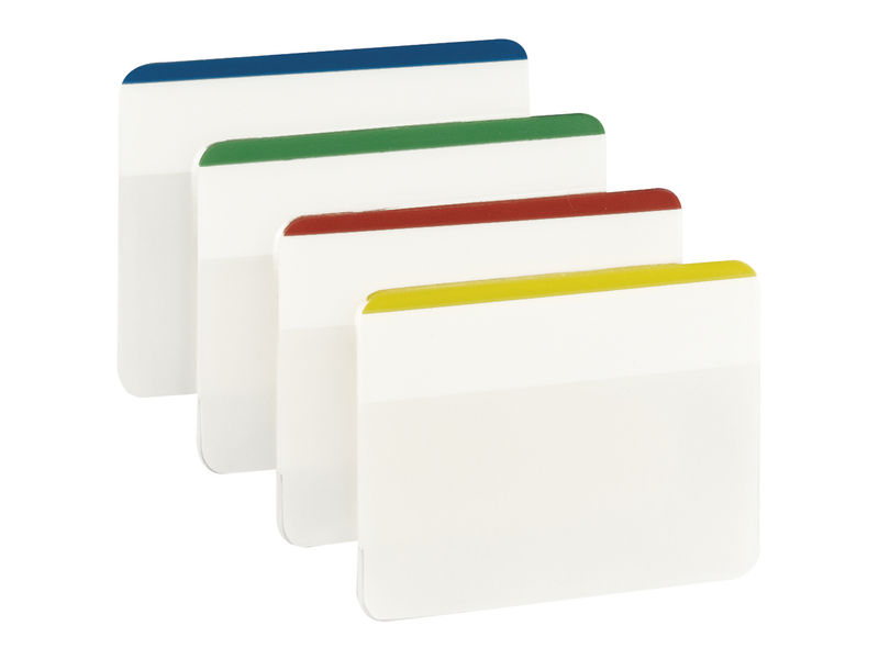 POST-IT - Indices adhesivos TABS Blister 6 ud 4 colores/ud 51X38 Colores surtidos Rígidos (Ref.70071425006)