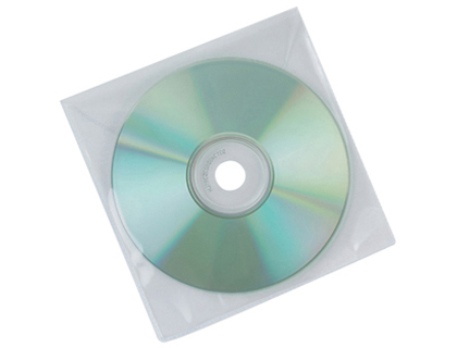 Q-CONNECT - SOBRE PARA CD POLIPROPILENO CON SOLAPA -PACK DE 50 UNIDADES (Ref.KF02207)
