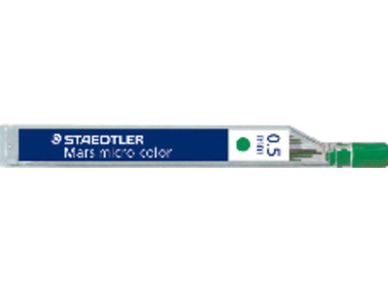 STAEDTLER - Mina Estuche 12ud Trazo 0.5 mm HB Verde C8719EE (Ref.25405-5)