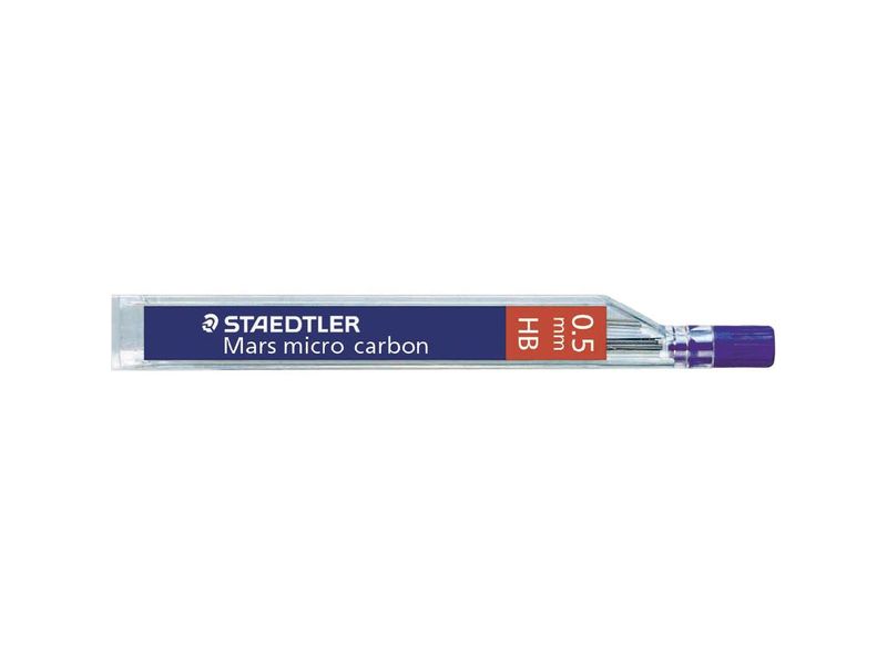 STAEDTLER - Minas Mars Micro GRAFITO TUBO 12ud Trazo 0.5mm &quot;HB&quot; (Ref.250 05-HB)