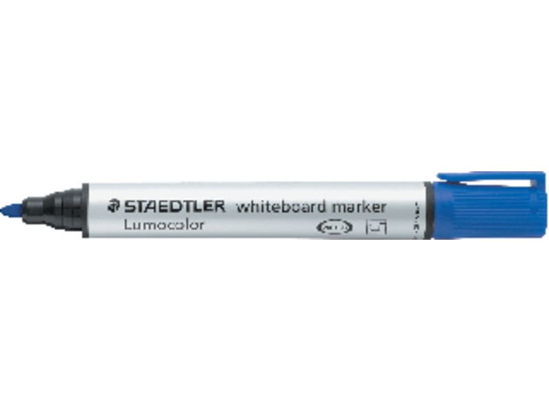 STAEDTLER - Marcador pizarra blanca Lumocolor Compact 351 Trazo 2 mm Punta conica Azul (Ref.351-3)