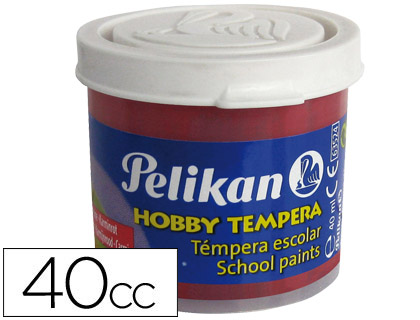 PELIKAN - TEMPERA HOBBY 40 CC CARMIN -N.34 (Ref.63524)