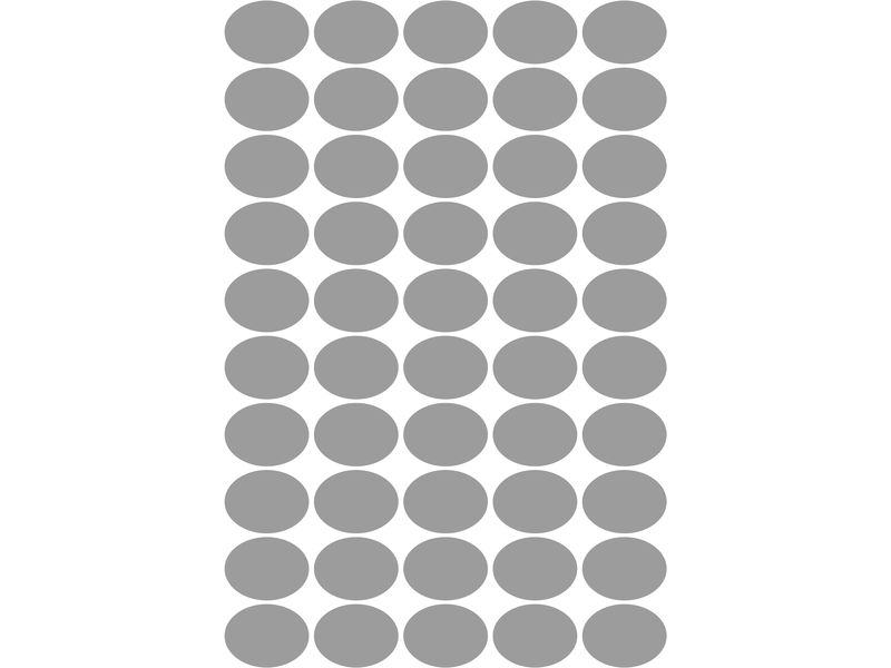TICO - Caja 100 ETIQUETAS PAPEL SATINADO PLATEADAS 36x27 MM. (Ref.SL4-3627)