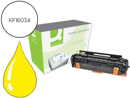 Q-CONNECT - Toner Laser COMPATIBLES HP CE412A COLOR LASERJET M351A / 451DN / 451NW / 375NW / 475DN AMARILLO 2.600 PAG (Ref.KF16034)
