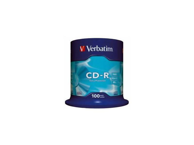 VERBATIM - Cd-R Datalife Bobina 100 ud 700 MB 52X (CANON L.P.I. 8€ Incluido) (Ref.43411)