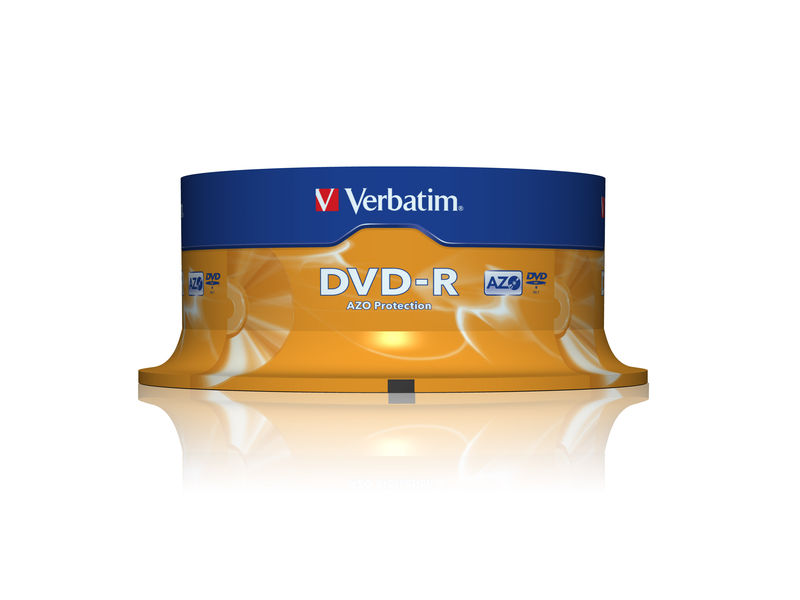 VERBATIM - Dvd-R Advanced azo Bobina 25 16X 4.7GB (CANON L.P.I. 5,25€ Incluido) (Ref.43522)