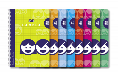 LAMELA - Cuaderno cubierta básica 40 hojas 4º Cuadr. 4 0 (Ref.7004)