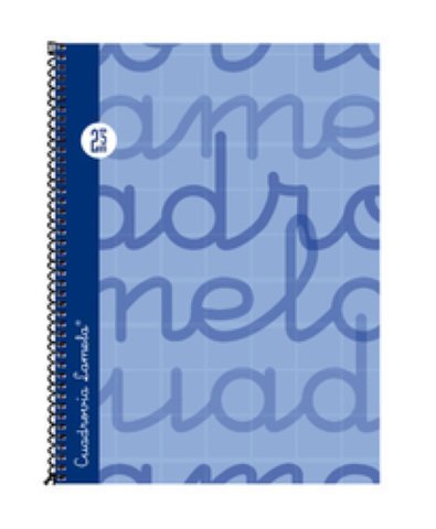 LAMELA - Cuaderno espiral 4º Azul 80 h cuadrícula 2,5 (Ref.7CTE002A)