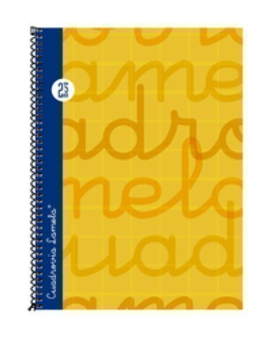 LAMELA - Cuaderno espiral 4º Naranja 80 h cuadrícula 2,5 (Ref.7CTE002N)