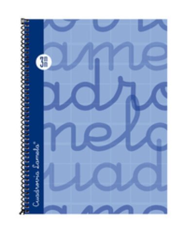 LAMELA - Cuaderno espiral 4º azul 80 h cuadrícula 3 (Ref.7CTE003A)