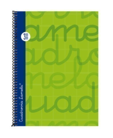 LAMELA - Cuaderno espiral 4º verde 80 h cuadrícula 3 (Ref.7CTE003V)