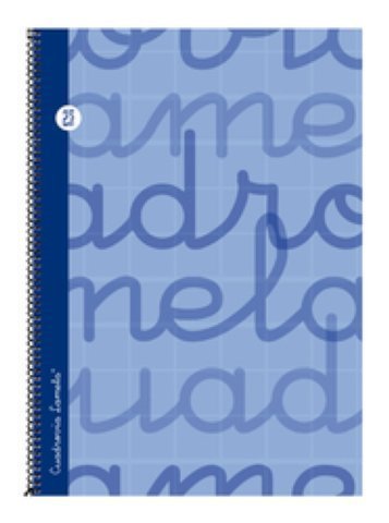 LAMELA - Cuaderno espiral Folio Azul 80 h cuadrícula 2,5 (Ref.7FTE002A)