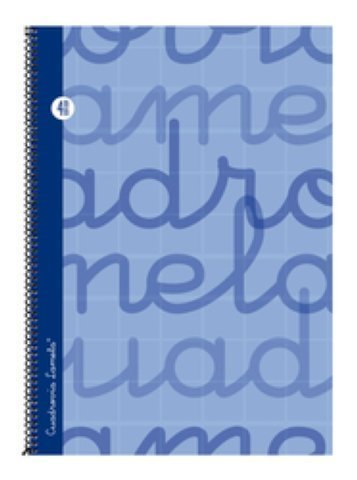 LAMELA - Cuaderno espiral Folio Azul 80 h cuadrícula 4 (Ref.7FTE004A)