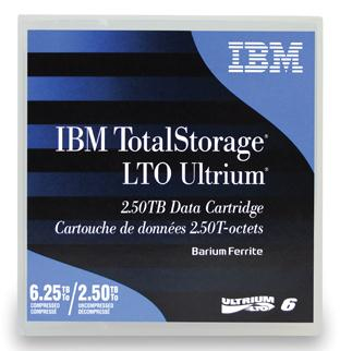 IBM - Cartucho de datos LTO 6 Ultrium de 2,5 TB (Ref.00V7590)